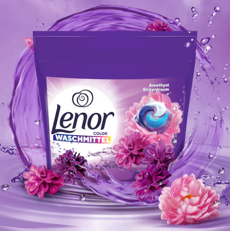 Lenor All-in-1 Pods Colorwaschmittel Amethyst Blütentraum 104WL