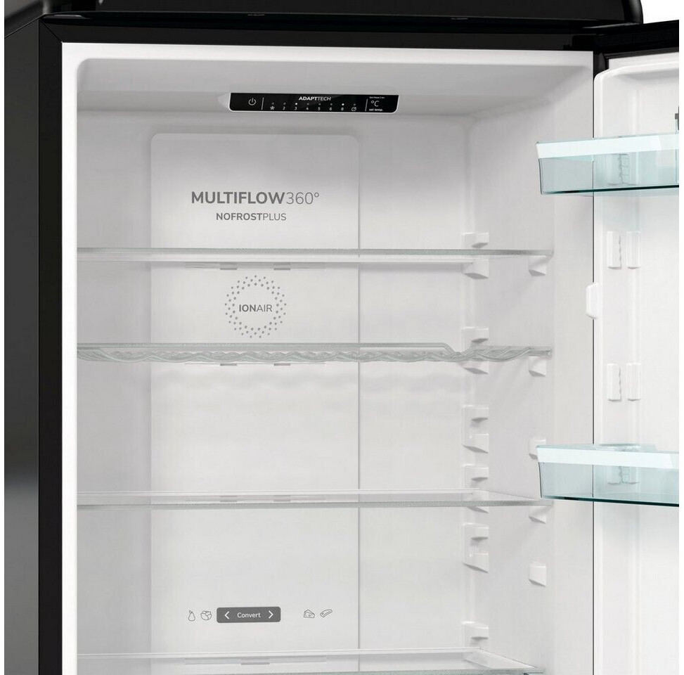 Gorenje ONRK619DBK Kühl-Gefrier-Kombination Schwarz Rechts