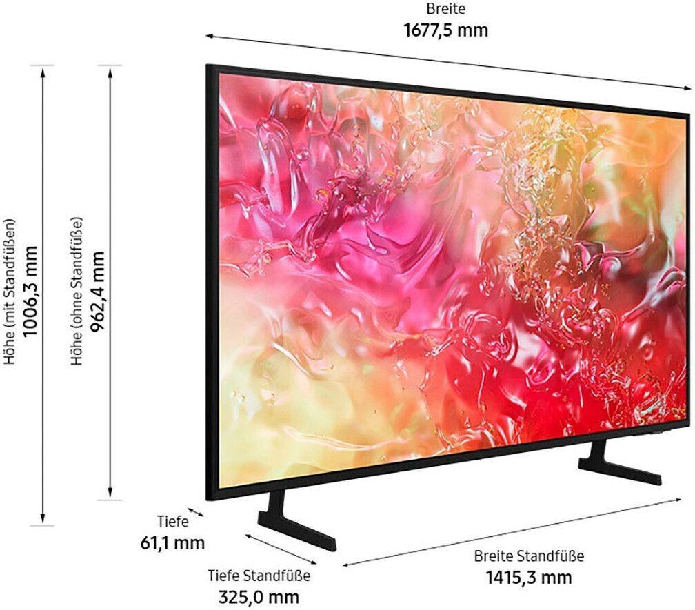 Samsung U75DU7179 Crystal UHD 4K DU7179 Fernseher 75 Zoll