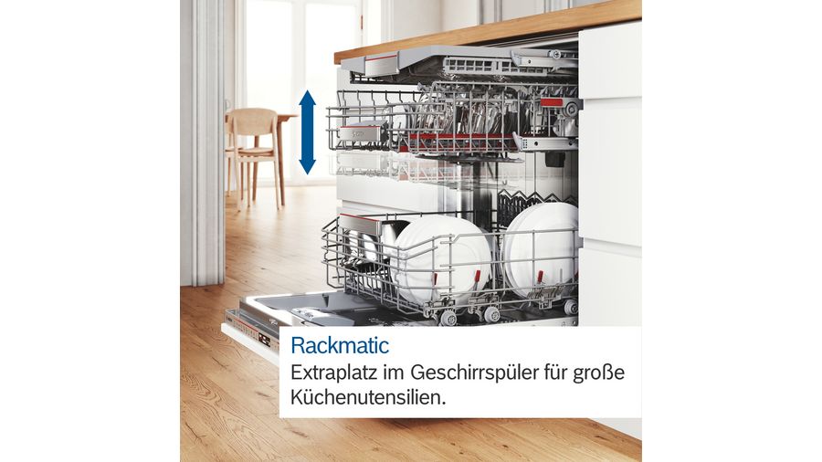 Bosch SMI4HCS19E  Einbau-Geschirrspüler teilintegriert 60 cm