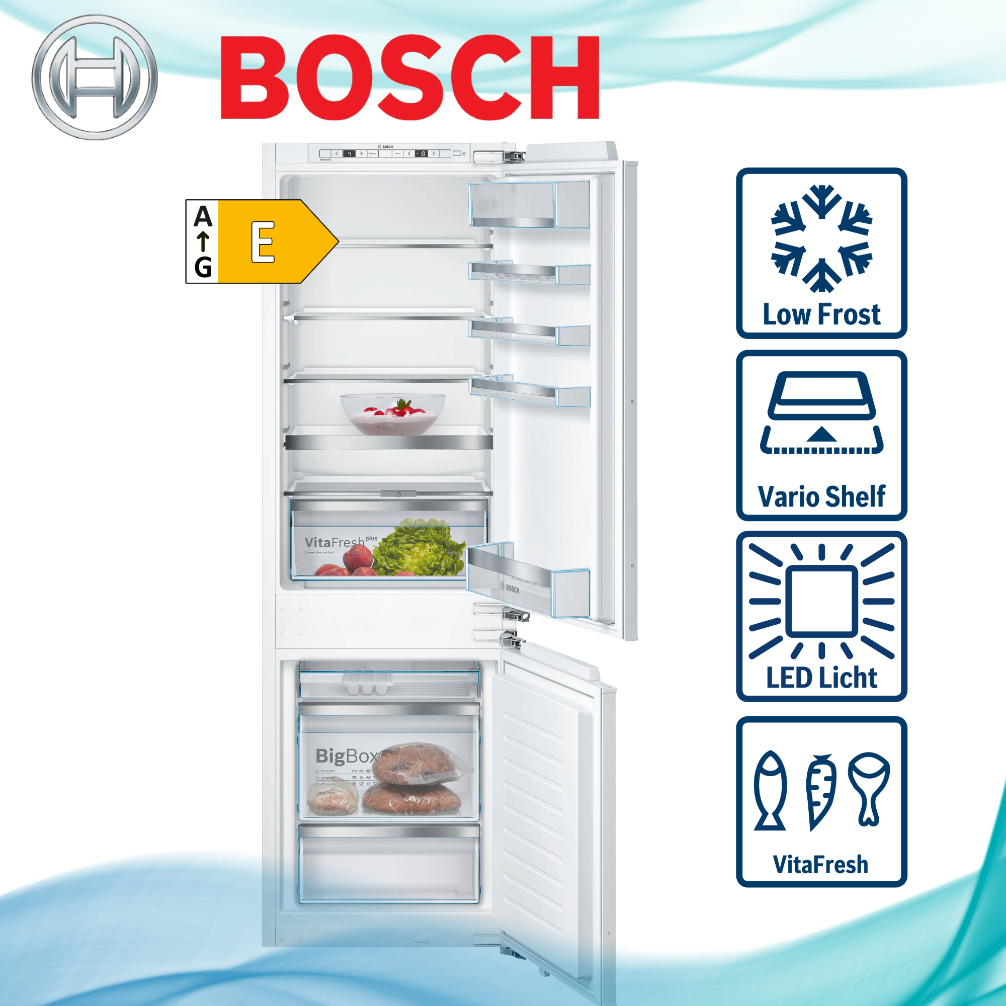 Bosch KIS86AFE0  Kühl-Gefrierkombination