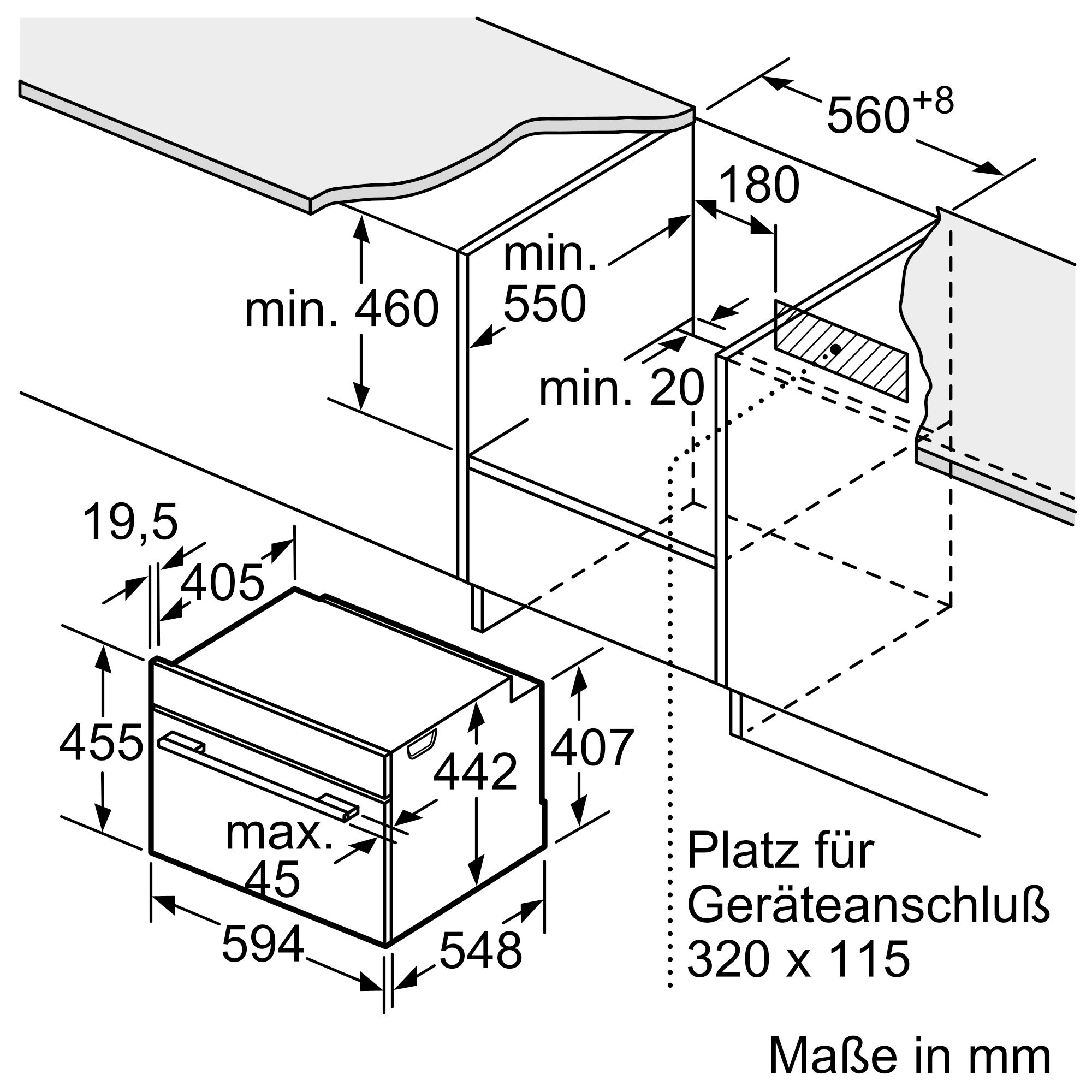 Bosch CMG633BB1 Kompaktbackofen  45 Liter  Heißluft  Mikrowelle  Grill 