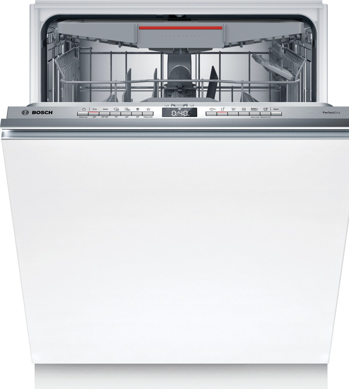 Bosch SBV6YCX02E Serie 6, Smarter XXL-Geschirrspüler Vollintegriert, 60 cm, Besteckschublade