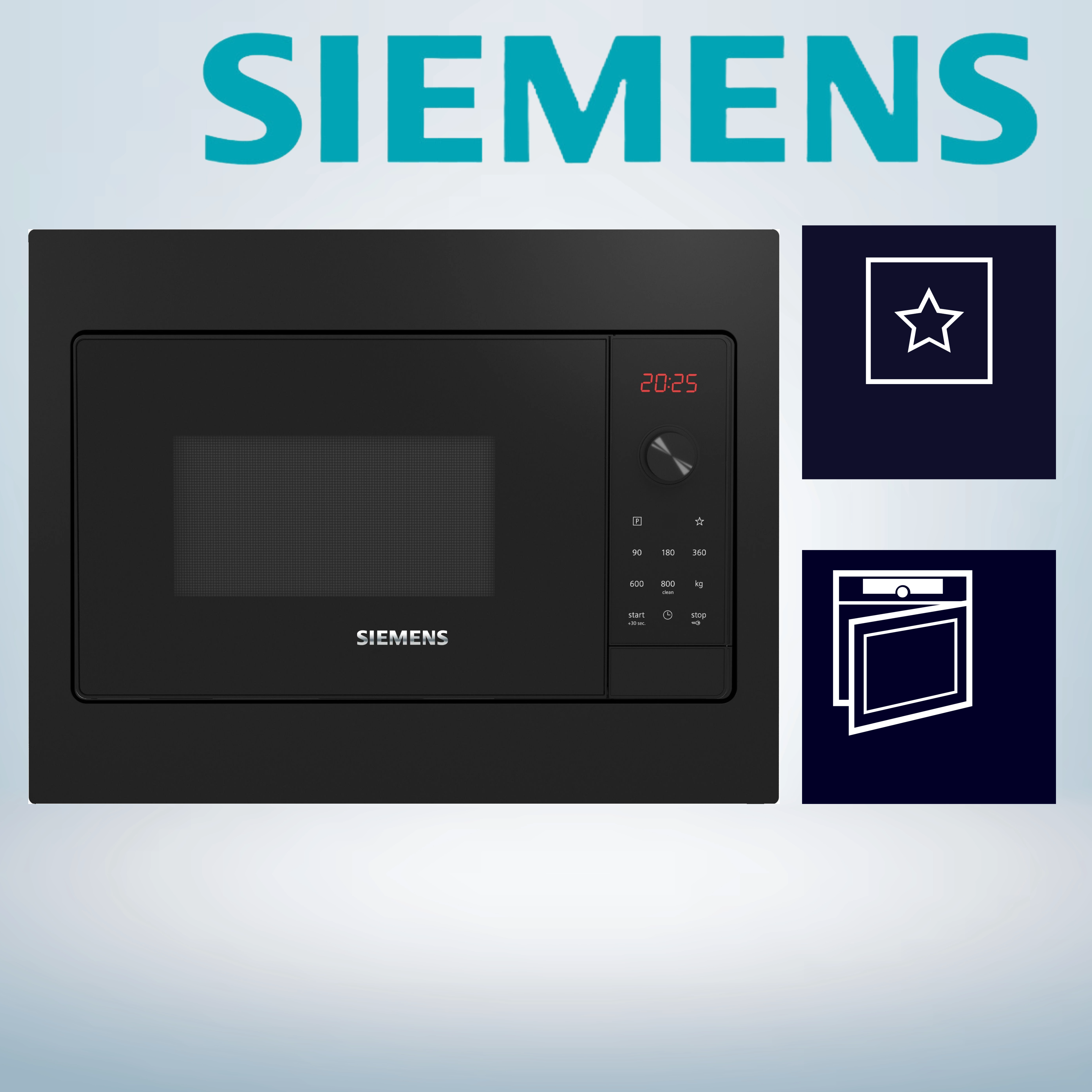 Siemens BF523LMB3 Einbau-Mikrowelle  20 Liter  800 Watt