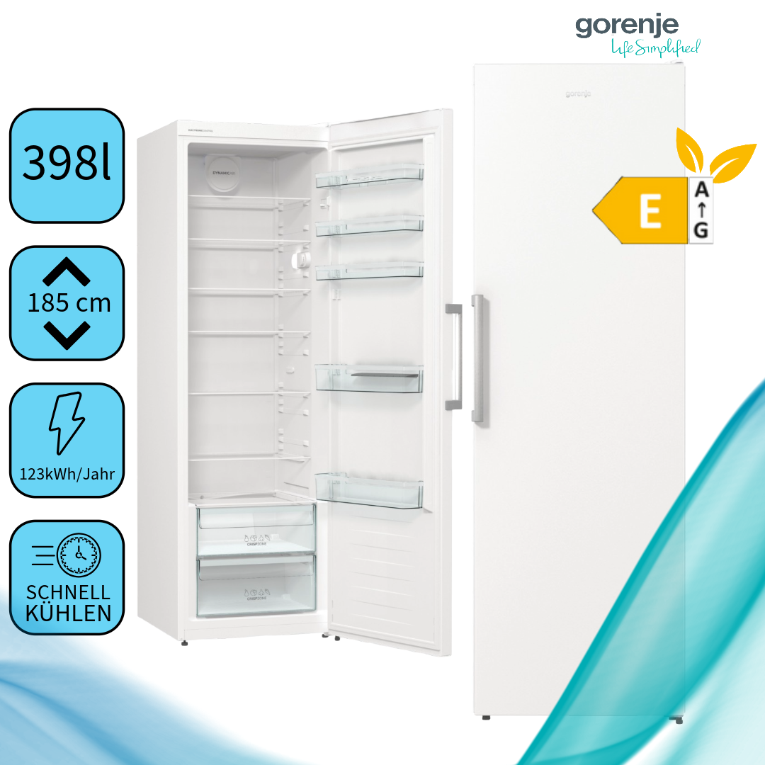 Gorenje B-Ware mit Schaden R619EEW5 Kühlschrank Energieeffizienzklasse: E, Bauform: Standgerät MG 768