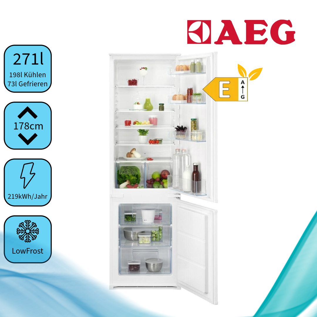 AEG OSC5S183ES  Einbau-Kühl-Gefrier-Kombination