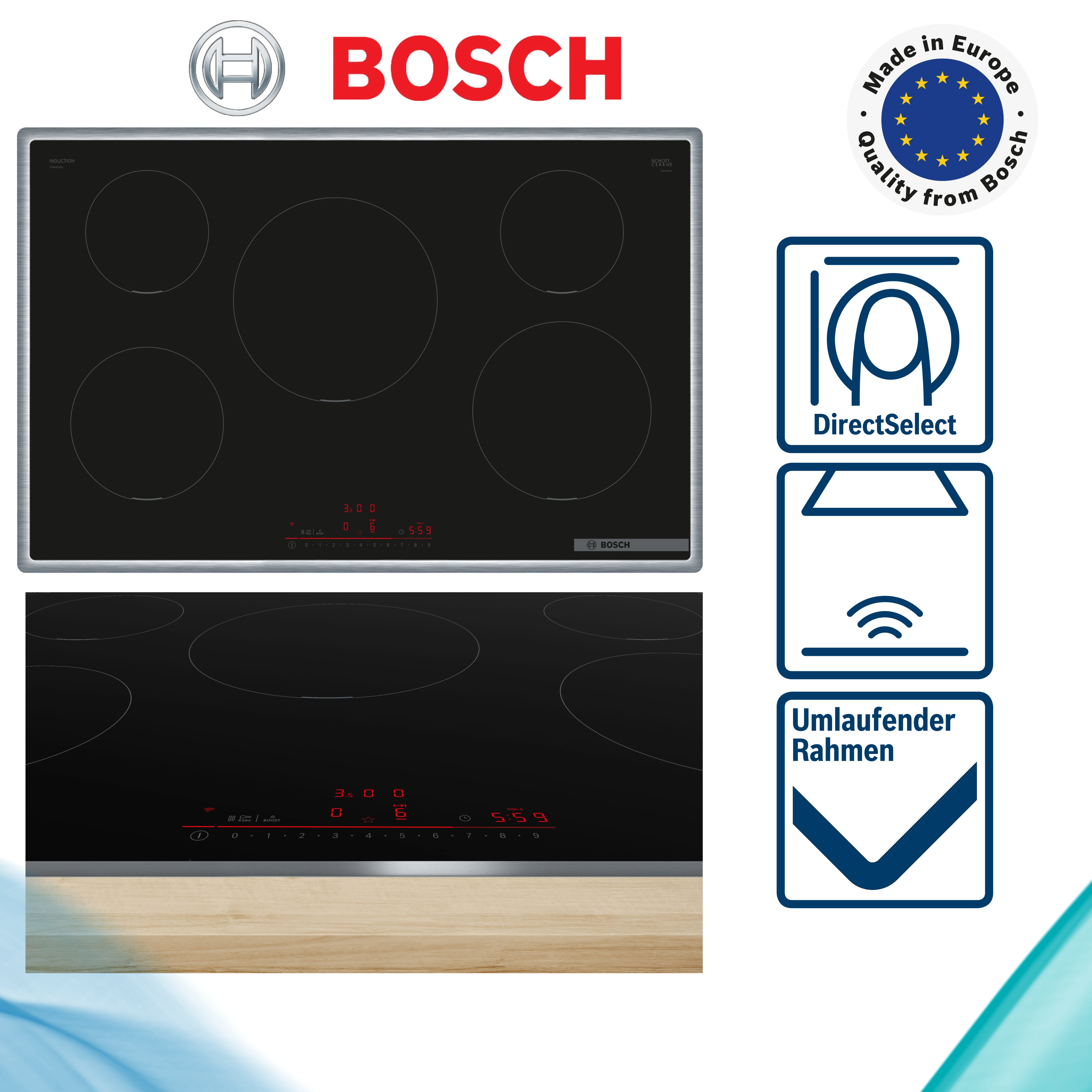 Bosch PIV845HB1E Induktionskochfeld autark