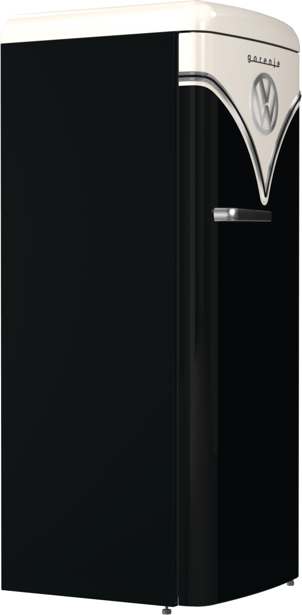 Gorenje OBRB615DBK VW Bulli Retro Edition schwarz Standkühlschrank 