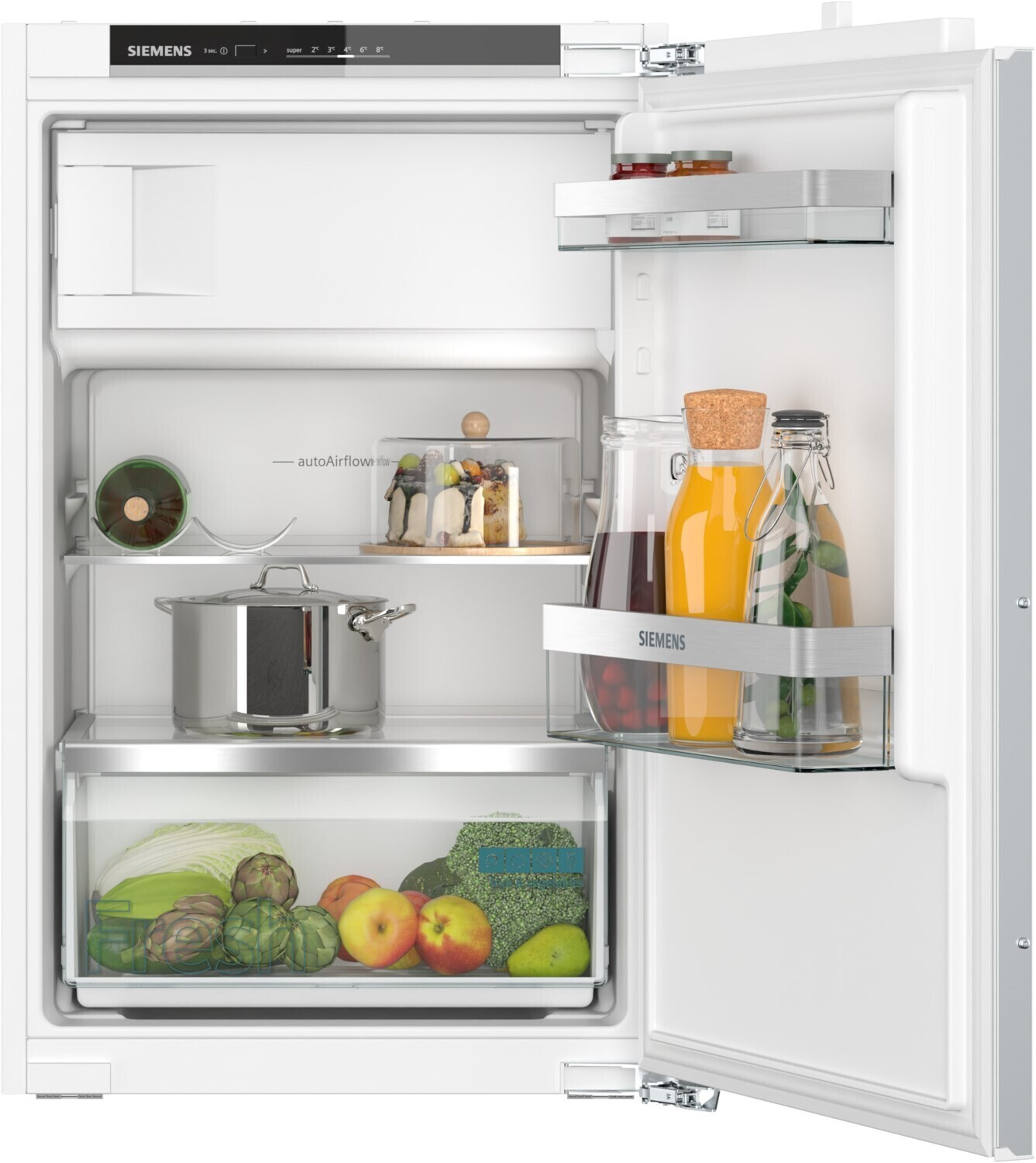Siemens KI22LVFE0 Einbaukühlschrank Inhalt Kühlbereich 104 Liter  Höhe 87,4 cm 