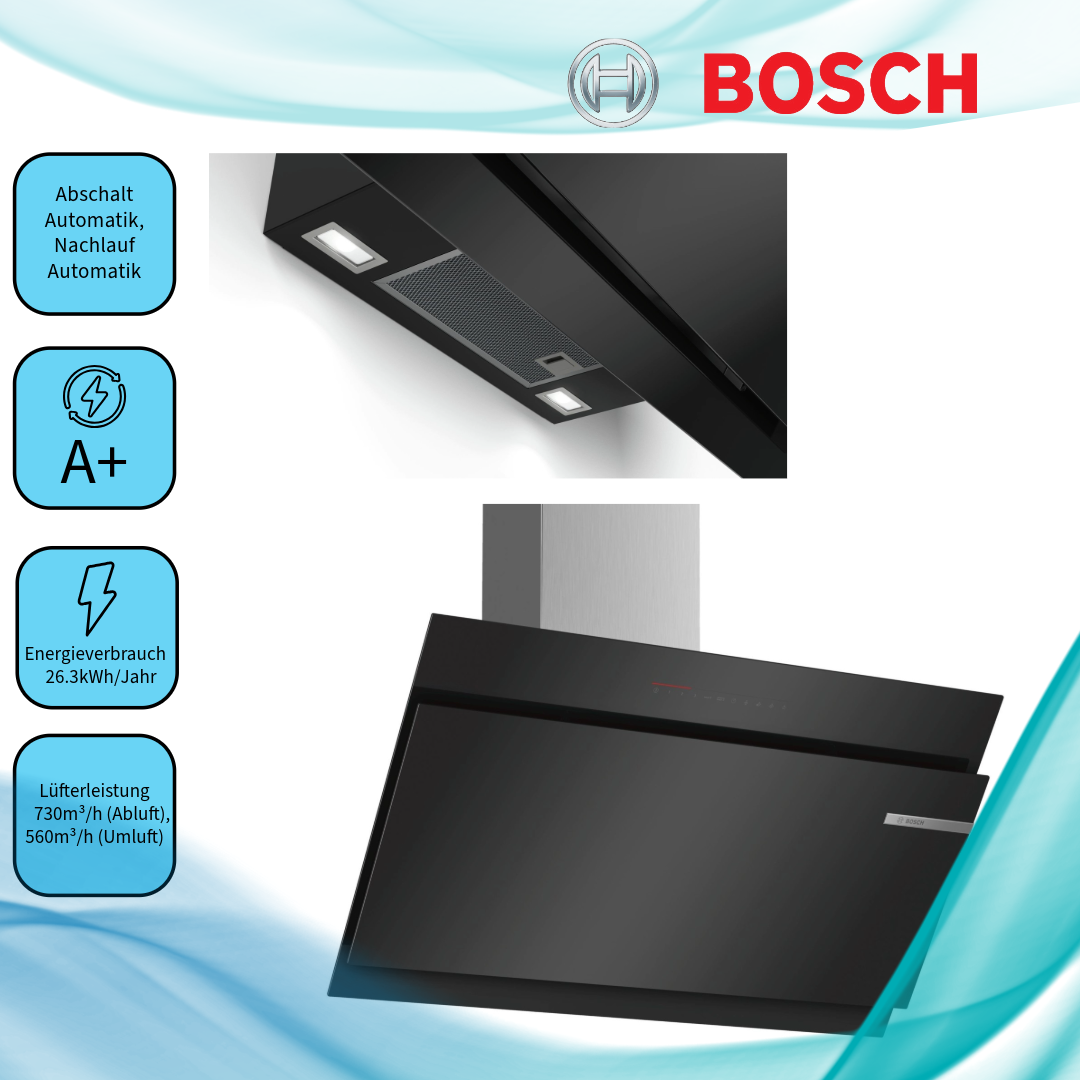 Bosch Ausstellungsstück DWK97JQ60 Wandhaube  mit Touch-Control  AK 80
