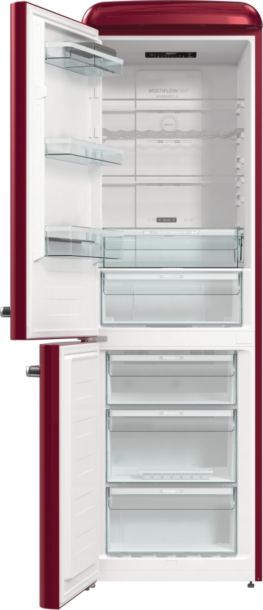 Gorenje ONRK619DR-L Kühl-Gefrier-Kombination Burgundy Links