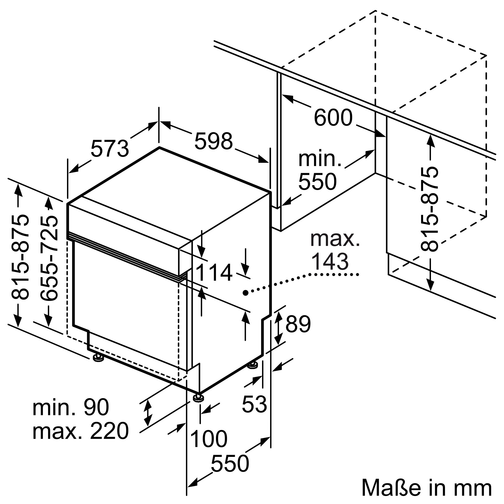 Bosch SMI6ZCS16E Einbaugeschirrspüler  teilintegrierbar  Anzahl Maßgedecke 14 