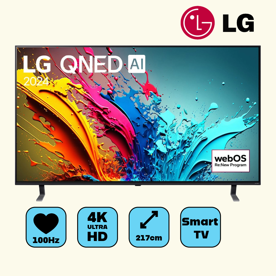 LG 86QNED85T6C QNED-Fernseher (217 cm/86 Zoll, 4K Ultra HD, Smart-TV)