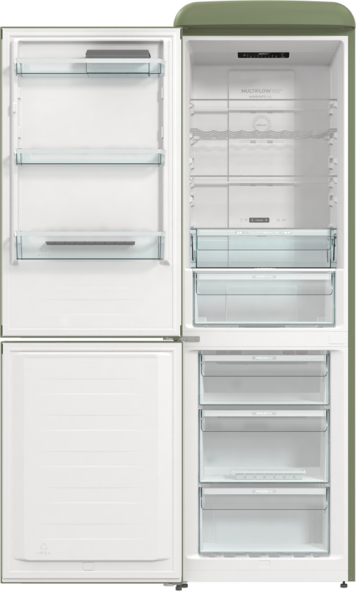 Gorenje ONRK619DOL-L Kühl-Gefrier-Kombination Olive Links