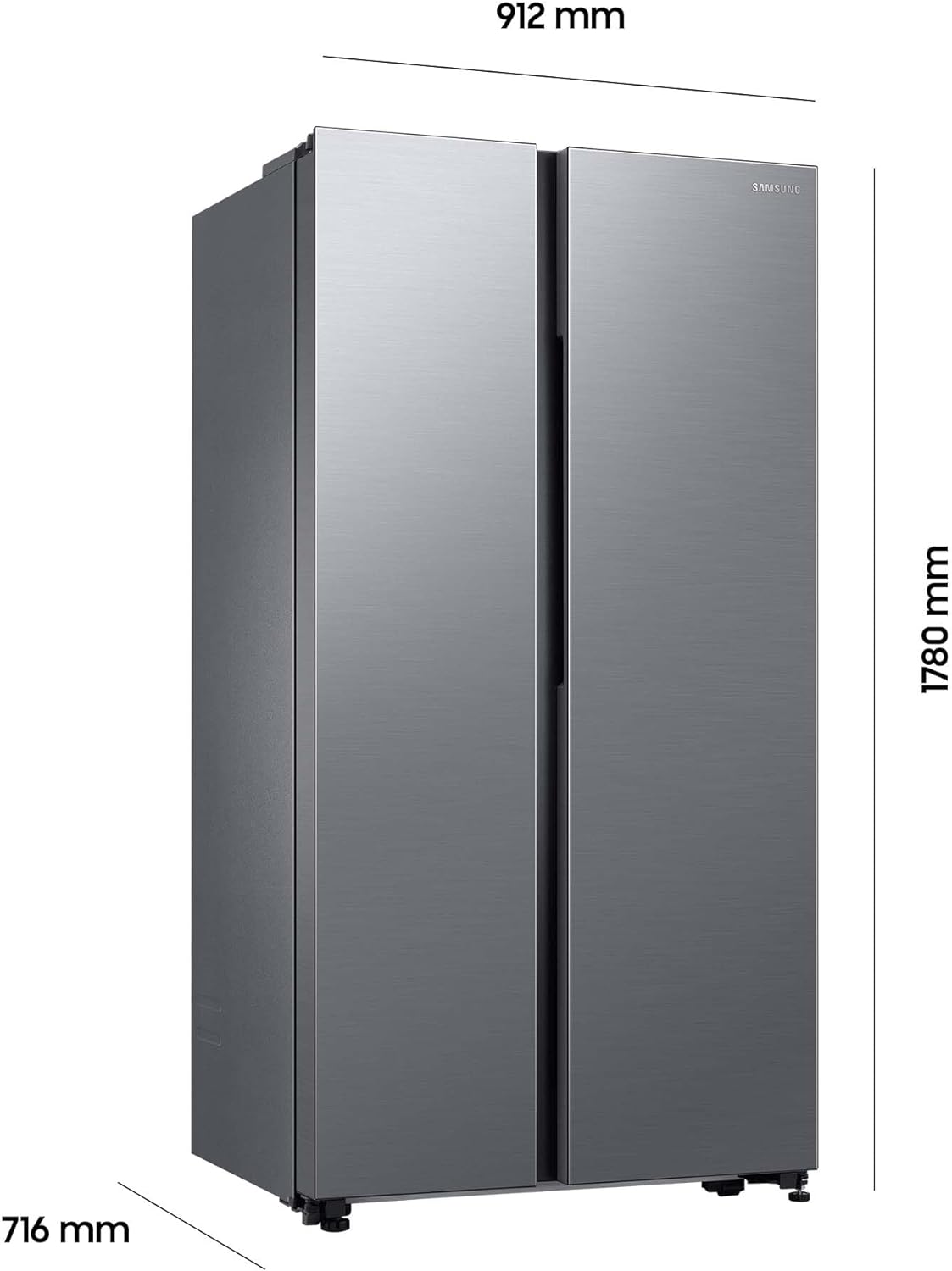 Samsung RS62DG5003S9EF  Side-by-Side-Kühlschrank mit Gefrierfach, 178 cm, 628 l, SmartThings