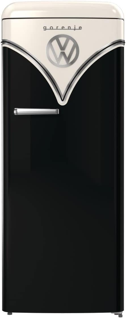 Gorenje OBRB615DBK VW Bulli Retro Edition schwarz Standkühlschrank 