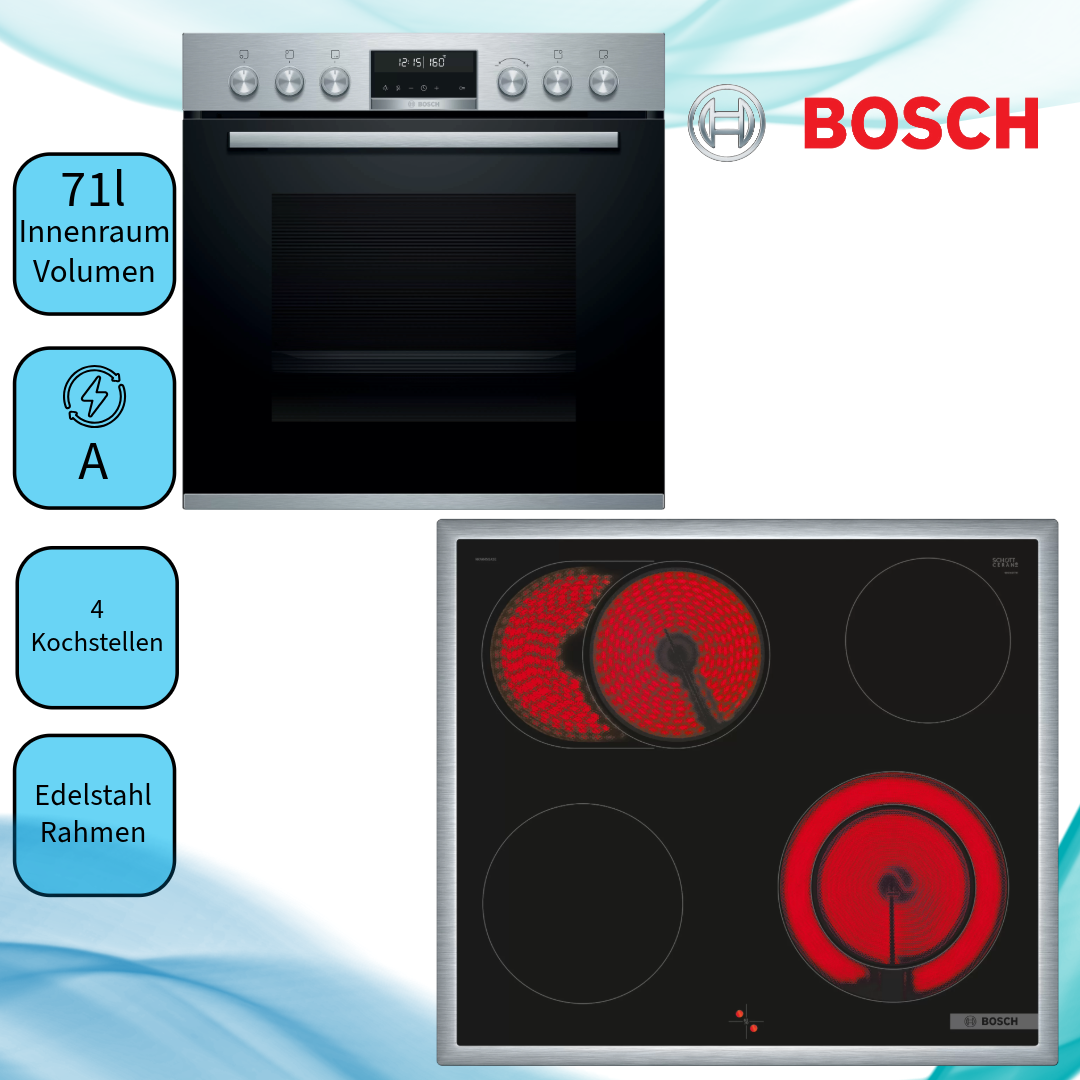 Bosch HND671LS66 (HEB578BSO + NKN645GA2E) Herd-Set