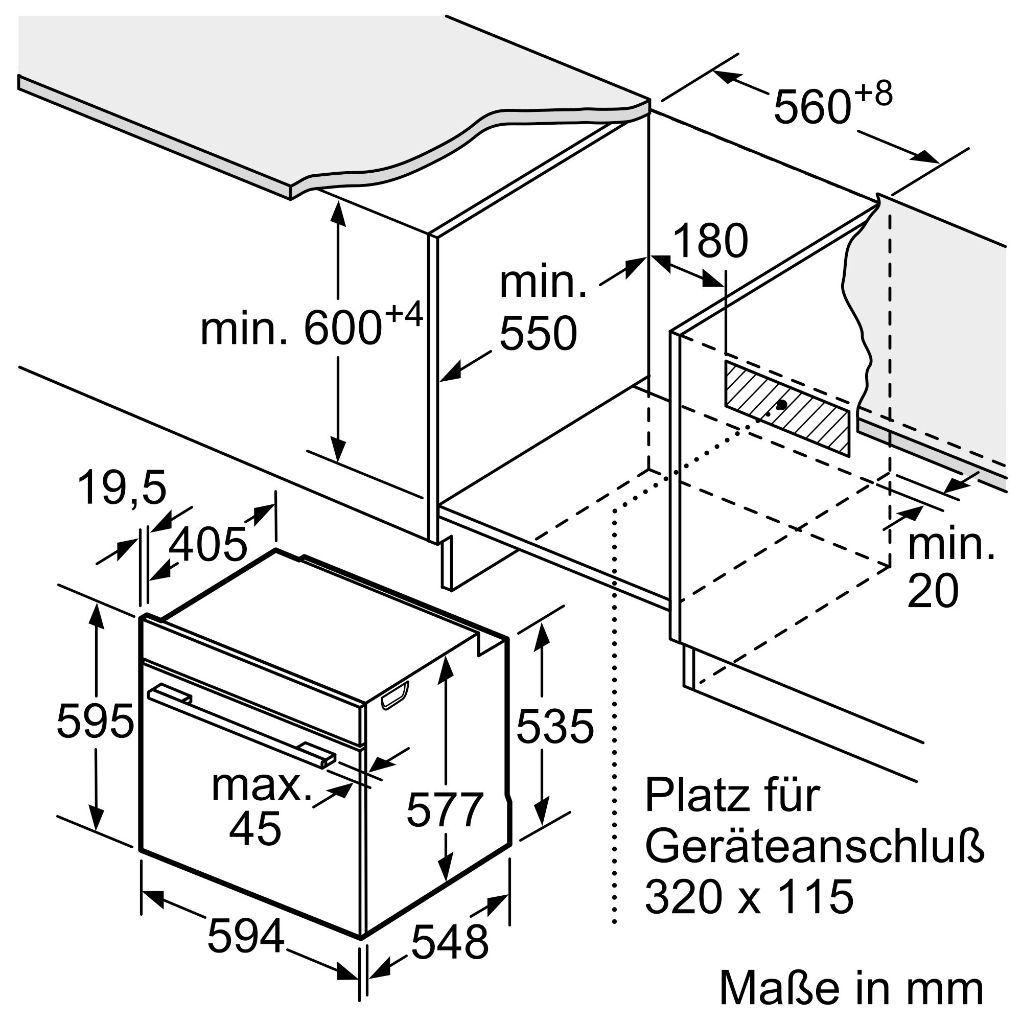  Siemens HS758G3B1 Einbaubackofen  71 Liter  Hydrolyse  WLAN-fähig 