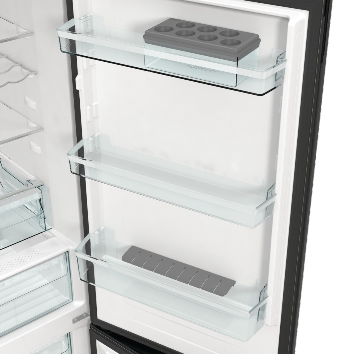 Gorenje ONRK619DBK Kühl-Gefrier-Kombination Schwarz Rechts