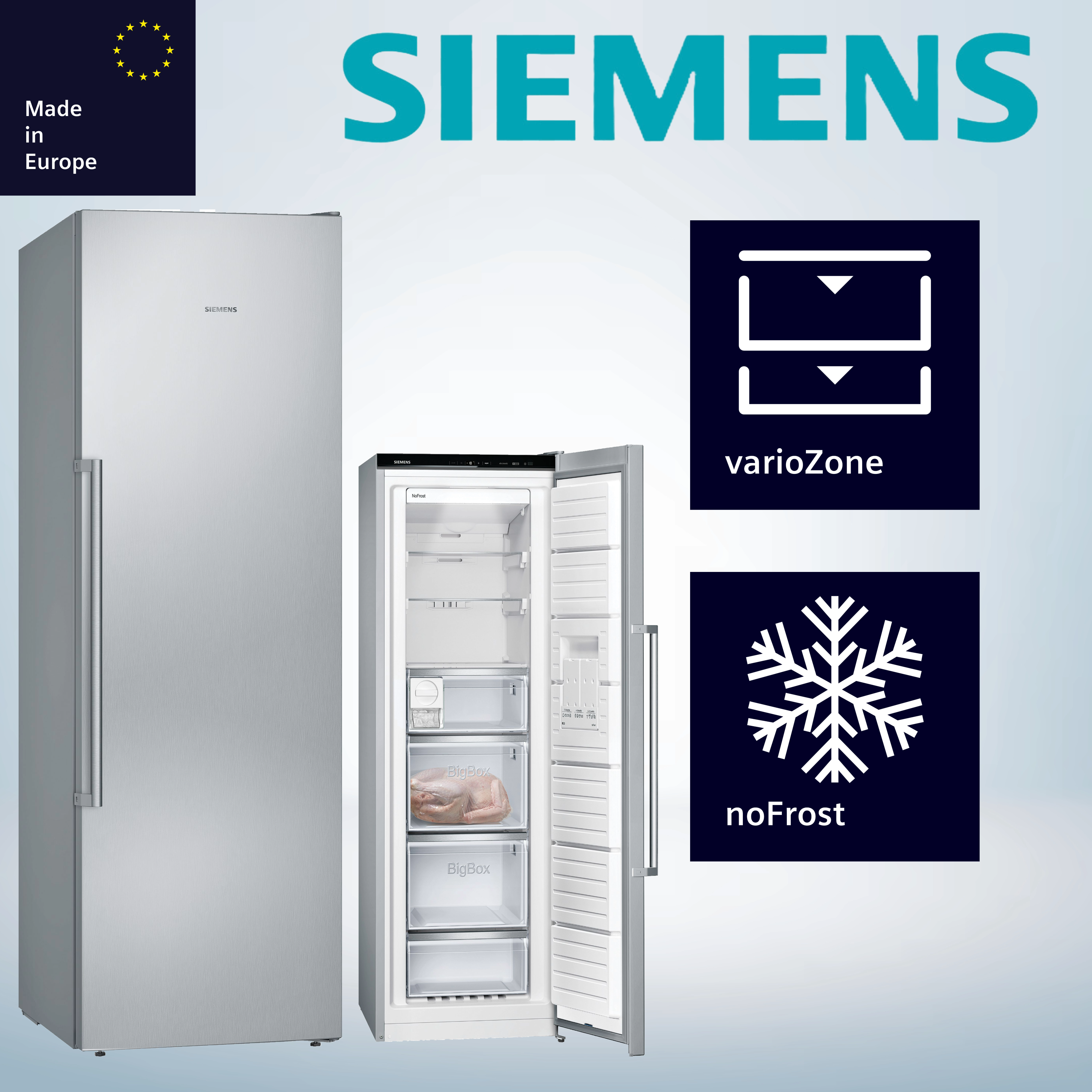 Siemens GS36NAIDP  Standgefrierschrank   242 Liter