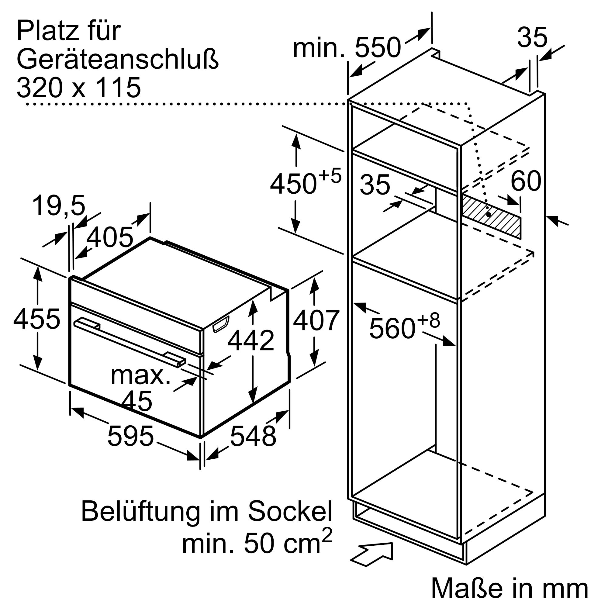 Bosch CMG633BB1 Kompaktbackofen  45 Liter  Heißluft  Mikrowelle  Grill 