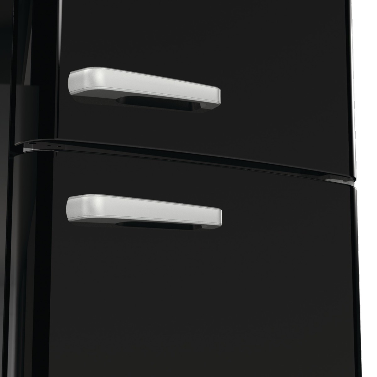 Gorenje ONRK619DBK Kühl-Gefrier-Kombination Schwarz Rechts