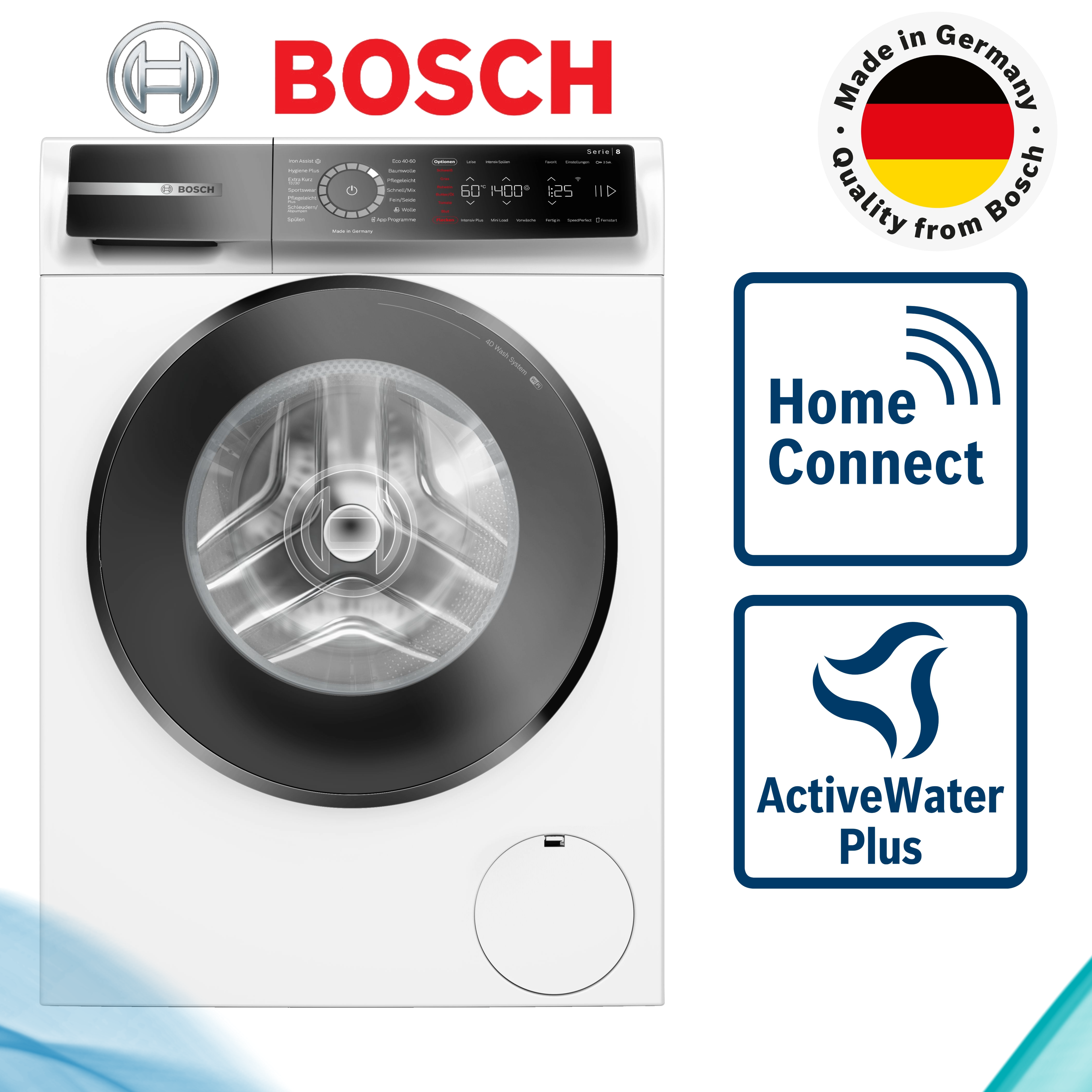 Bosch WGB244040 Waschmaschine  Frontlader  9 kg  1.400 U/Min  WLAN (Wi-Fi)