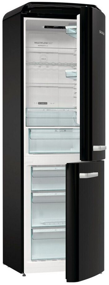 Gorenje ONRK619DBK Kühl-Gefrier-Kombination Schwarz Rechts