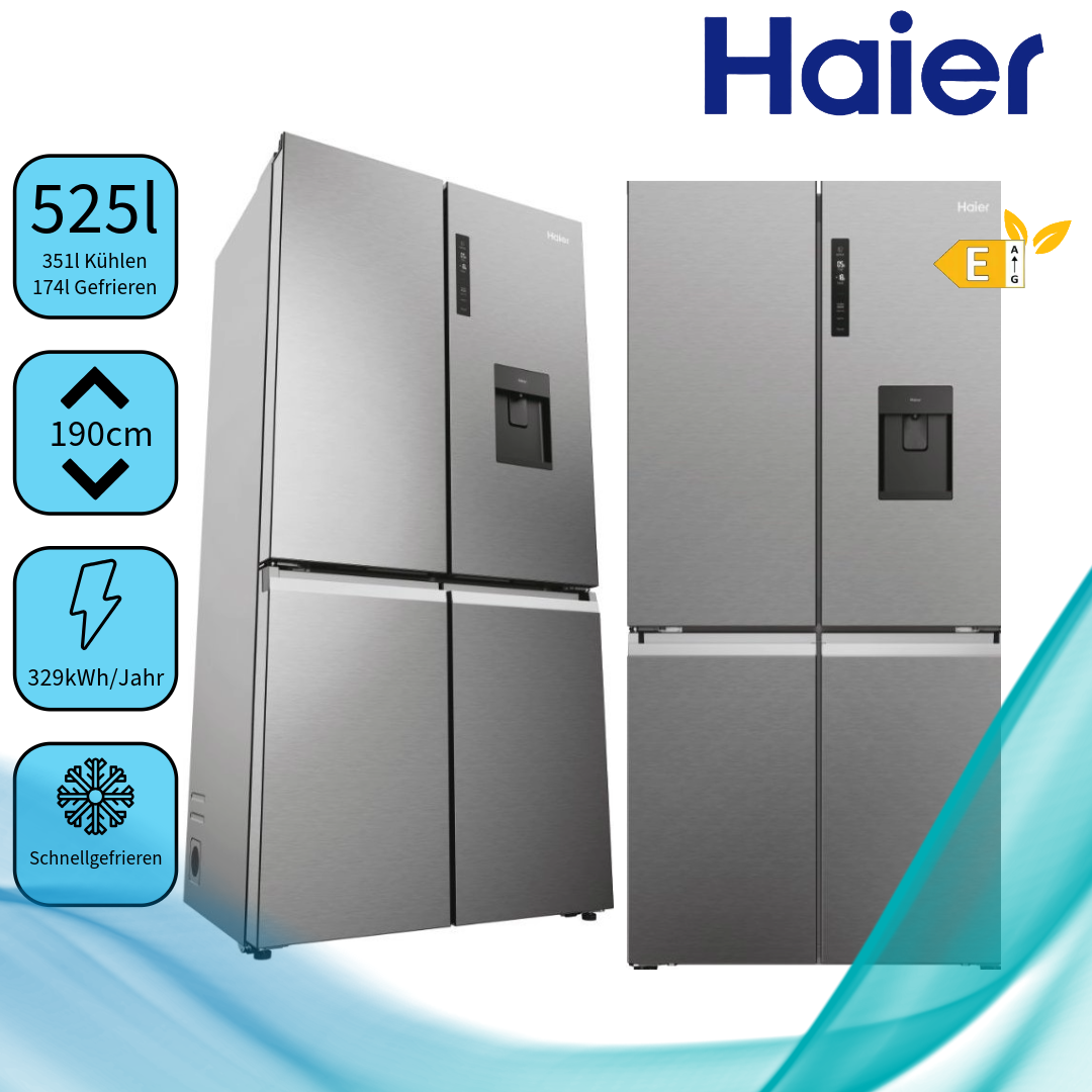 Haier HCR5919EHMP  Kühl-Gefrierkombination/Total No Frost/Wasserspender und automatischer Eiswürfelbereiter