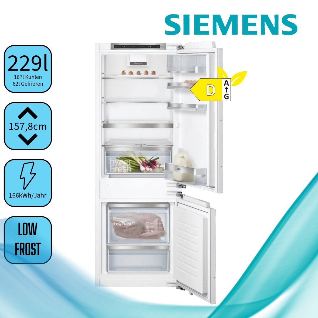  Siemens KI77SADD0  iQ500 Einbau-Kühlgefrierkombination