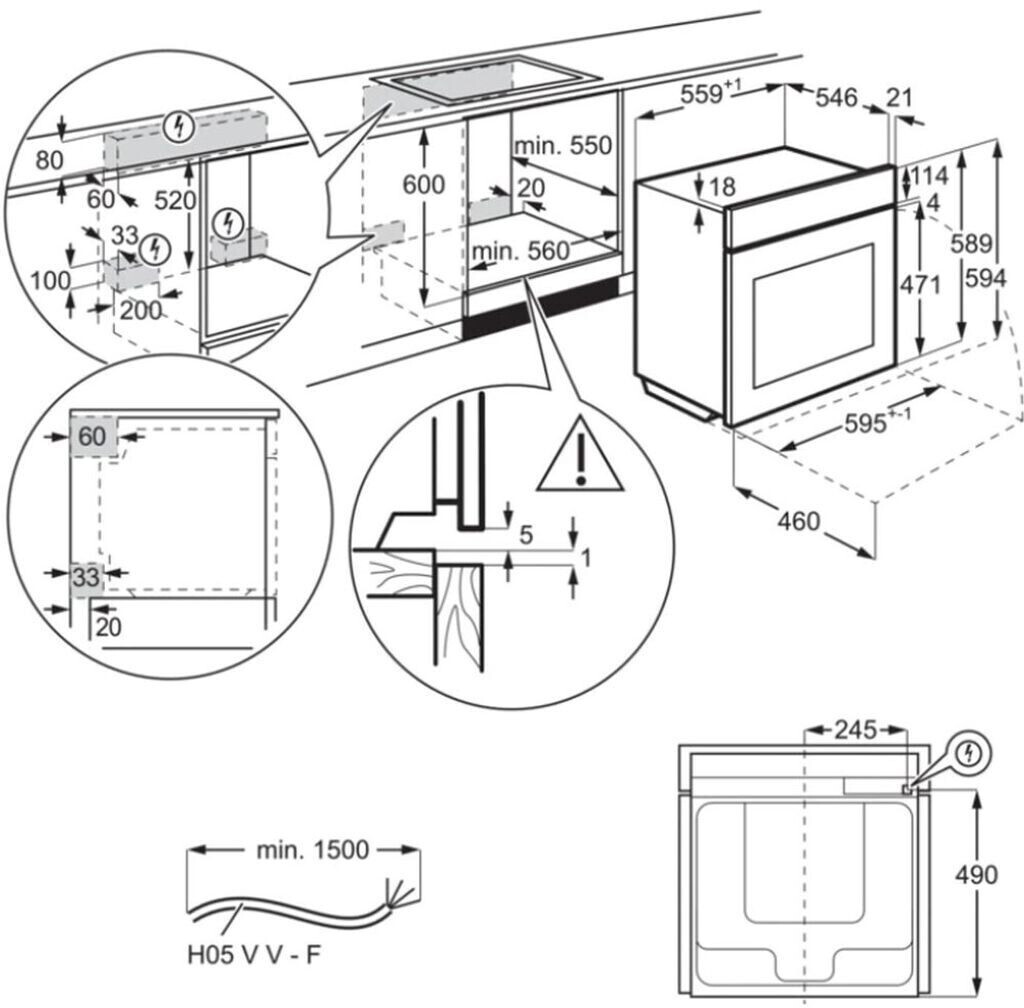  AEG BES331110B   Einbaubackofen 